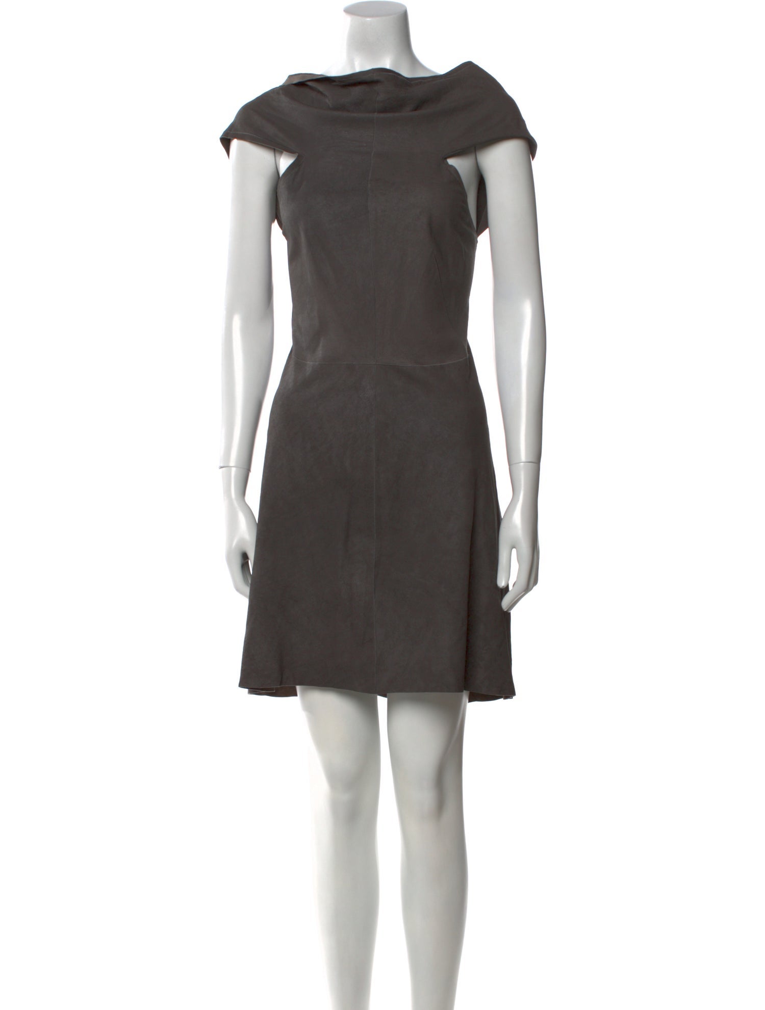 Rick Owens Lamb Leather Mini Dress
