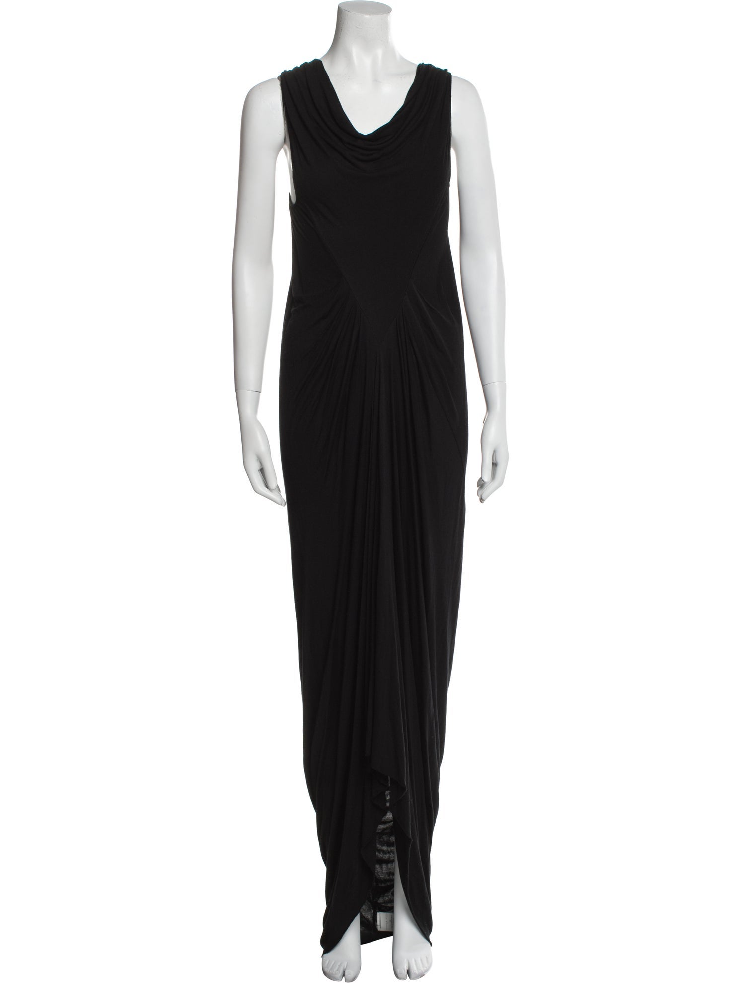 Rick Owens Cowl Neck Long Dress
