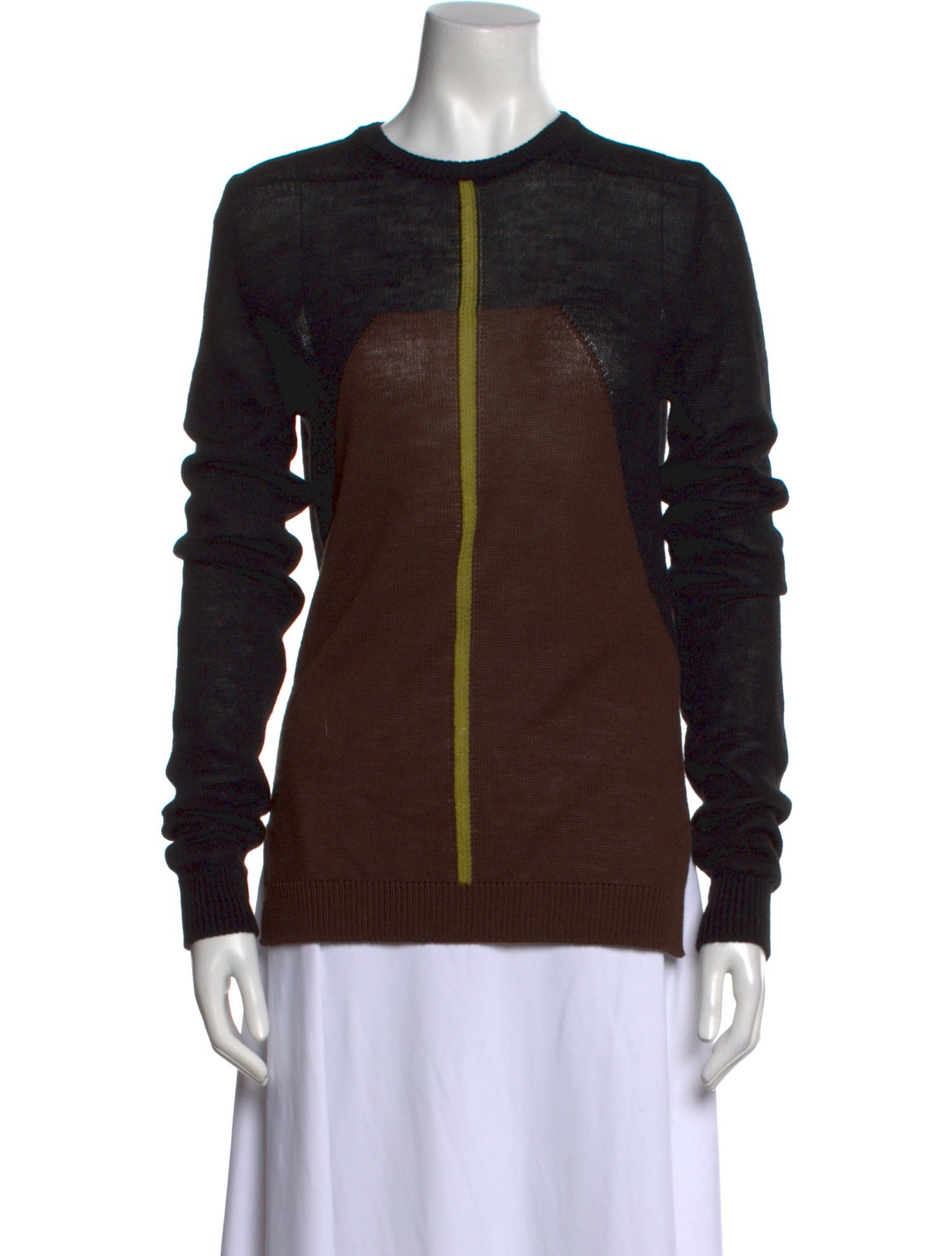 Rick Owens Crew Neck Long Sleeve Sweatshirt