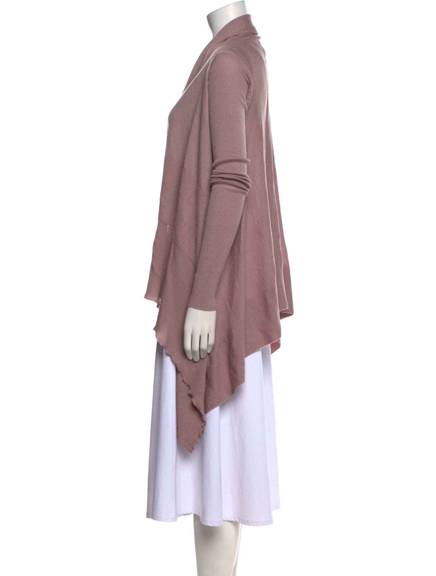 Rick Owens Virgin Wool Open Front Sweater w/ Tags