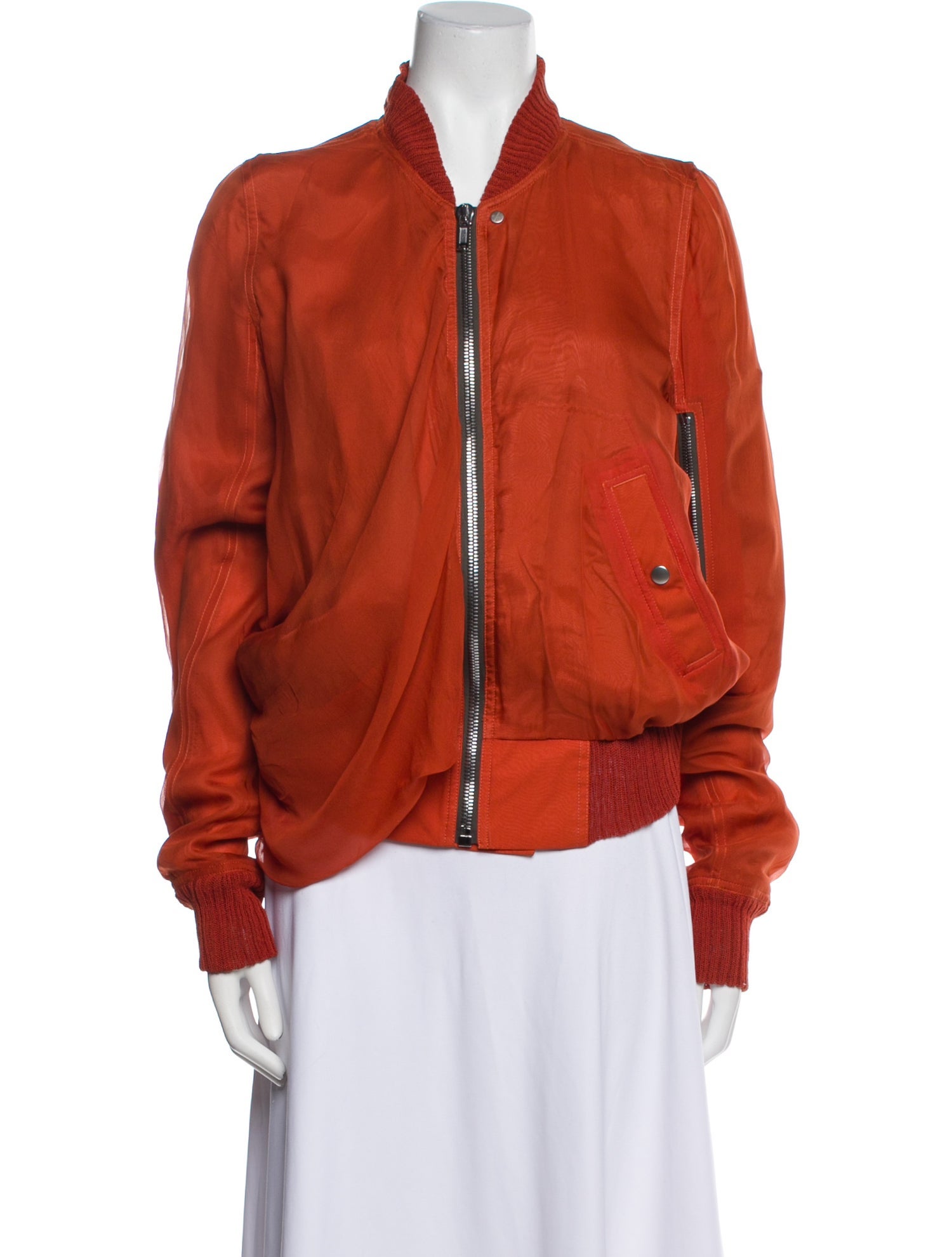 Rick Owens Silk Bomber Jacket