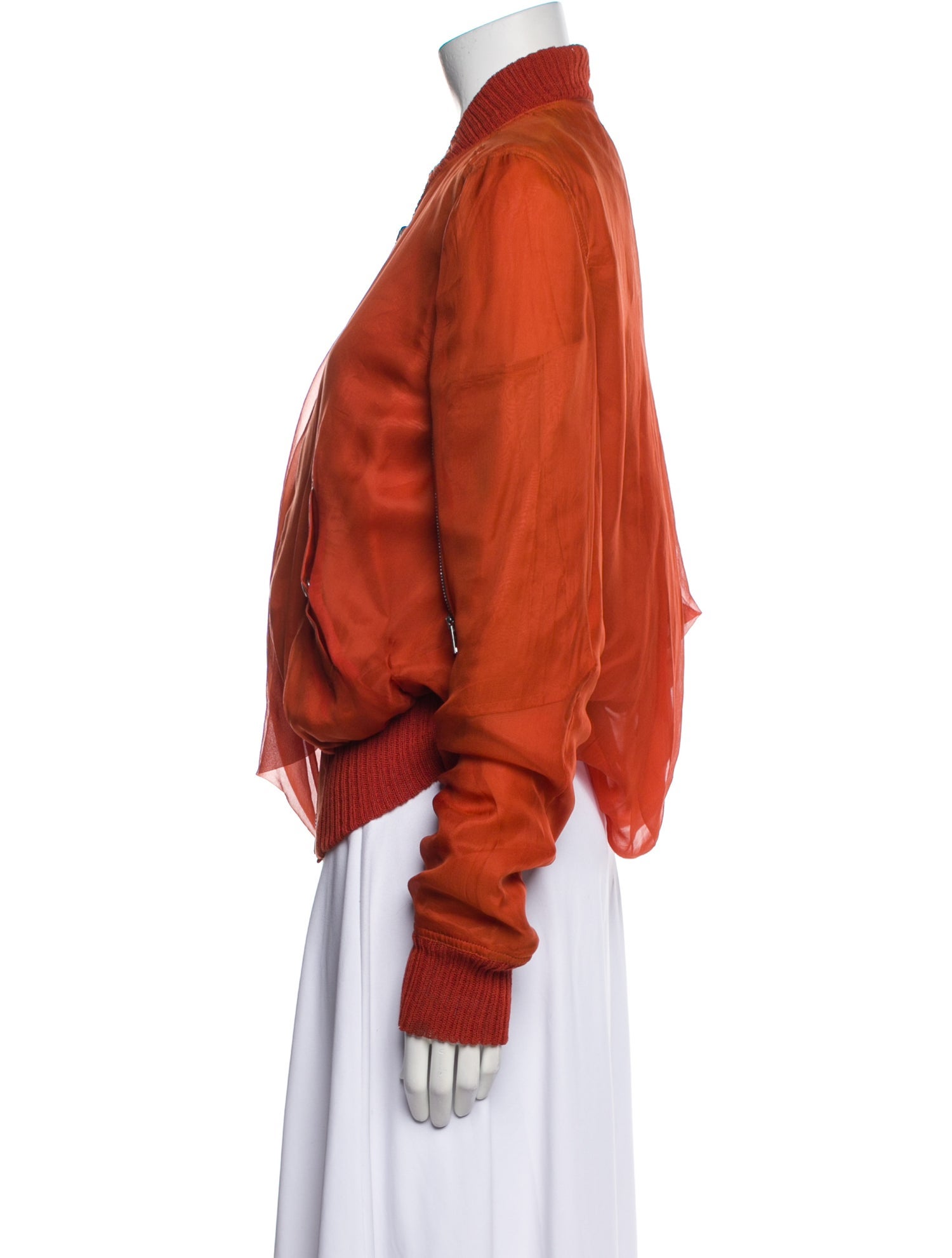 Rick Owens Silk Bomber Jacket