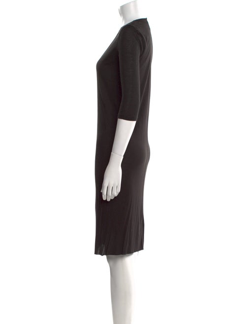 Rick Owens Scoop Neck Knee-Length Dress