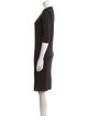 Rick Owens Scoop Neck Knee-Length Dress