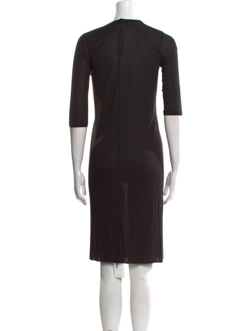Rick Owens Scoop Neck Knee-Length Dress
