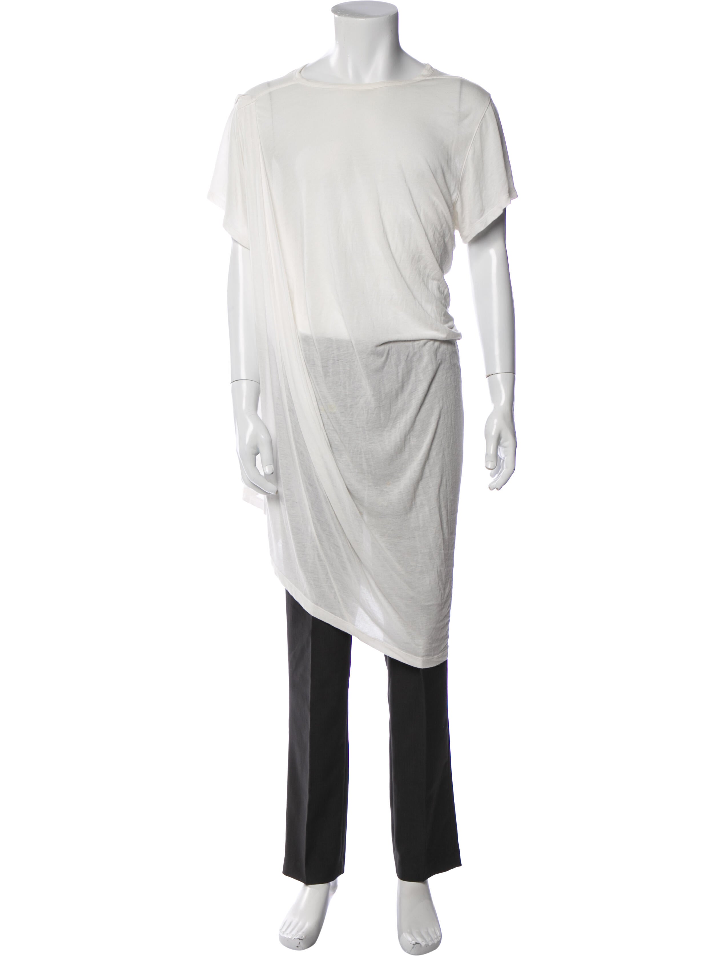 Rick Owens Scoop Neck Short Sleeve T-Shirt