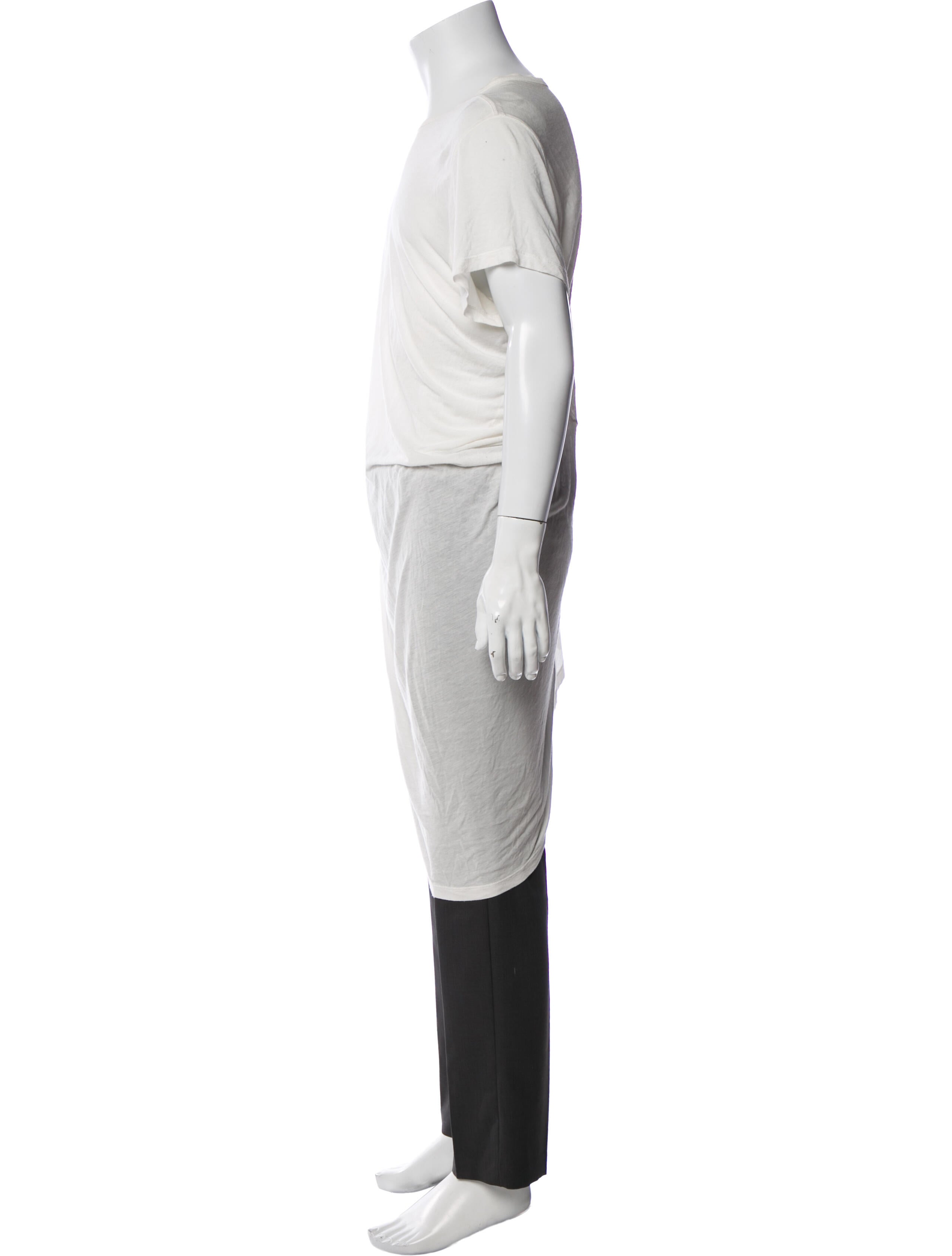 Rick Owens Scoop Neck Short Sleeve T-Shirt