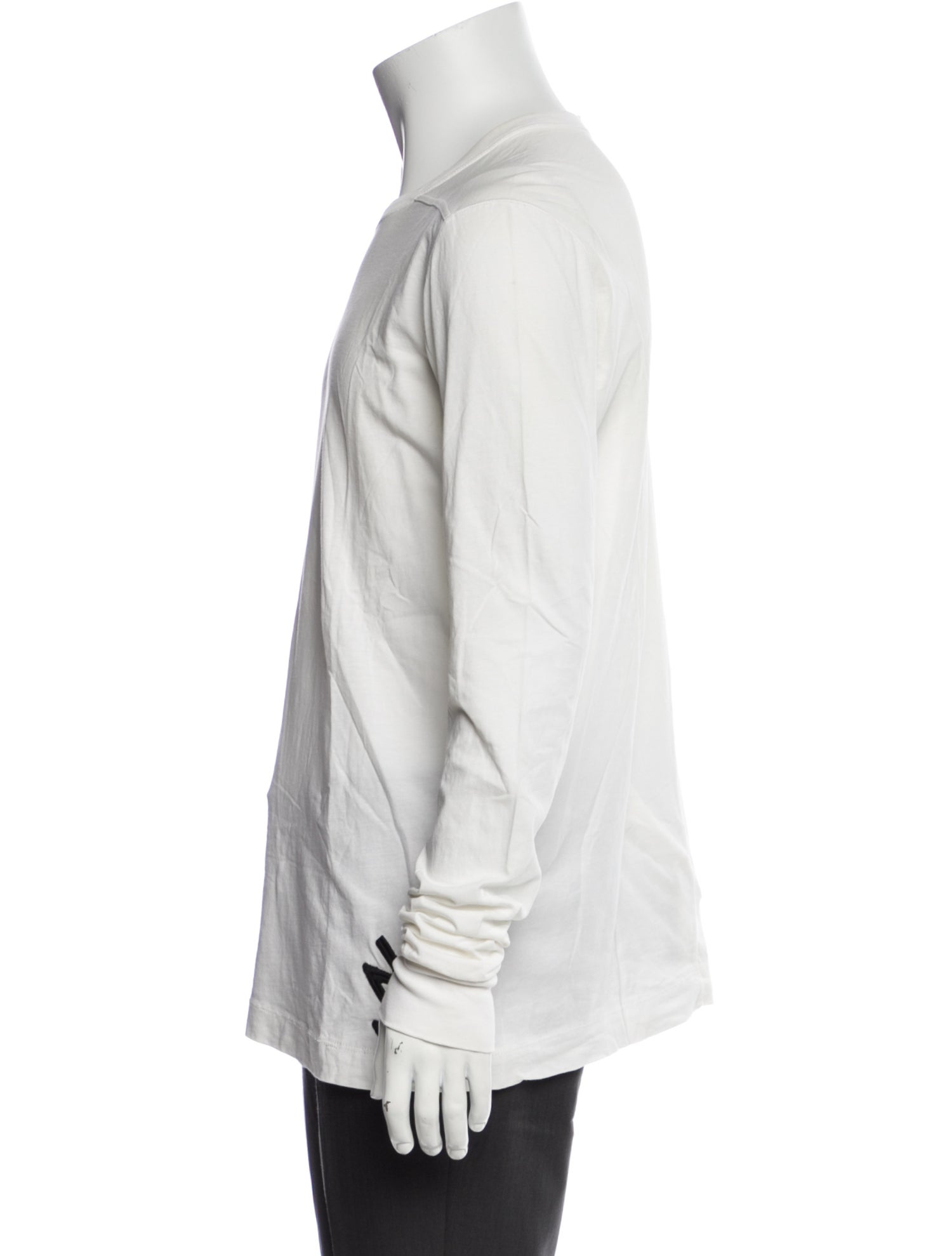 Rick Owens Crew Neck Long Sleeve T-Shirt