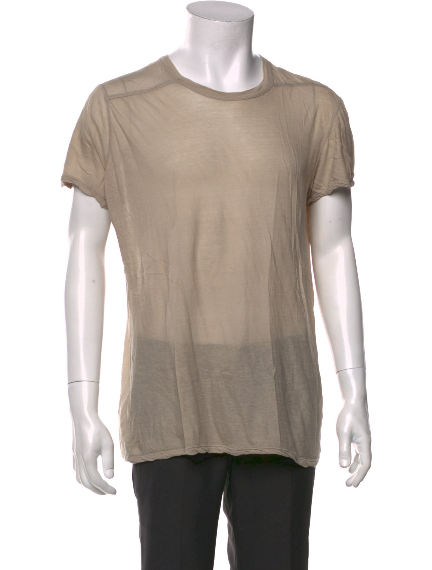 Rick Owens Crew Neck Short Sleeve T-Shirt