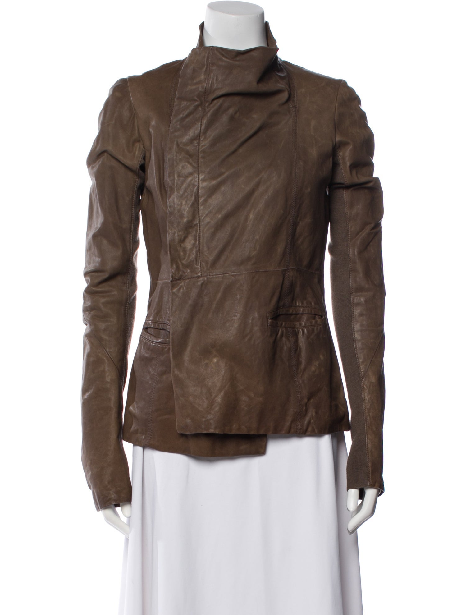 Rick Owens Leather Biker Jacket