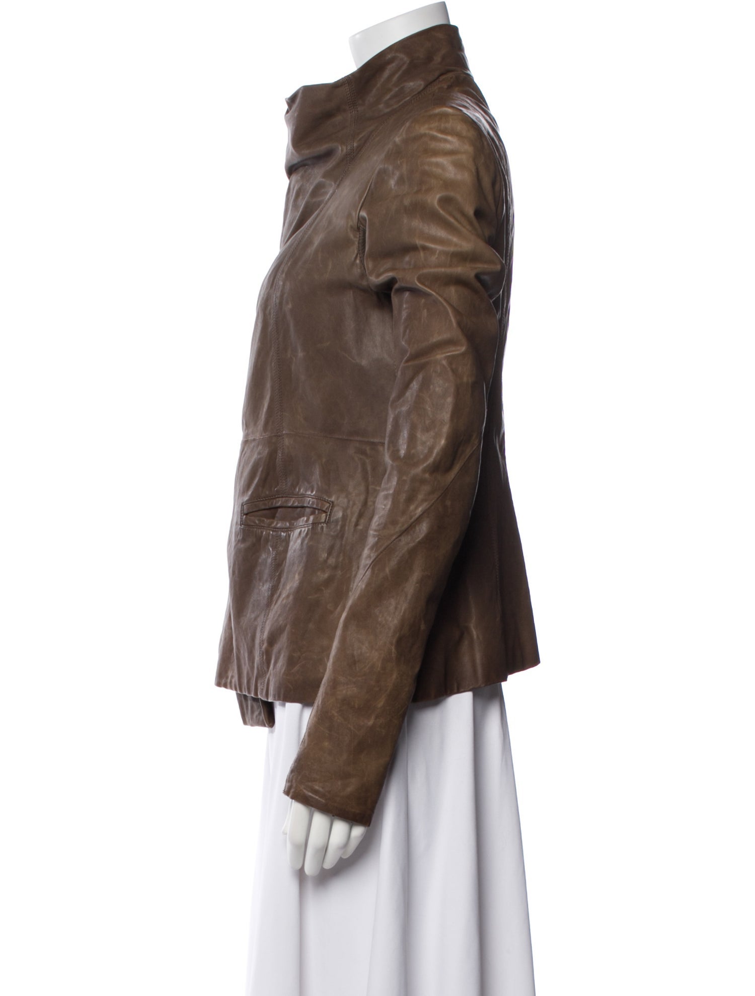 Rick Owens Leather Biker Jacket