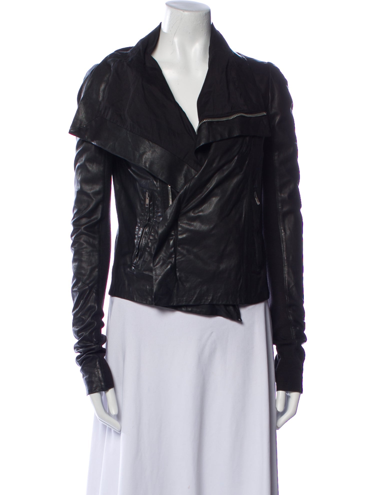 Rick Owens Leather Biker Jacket