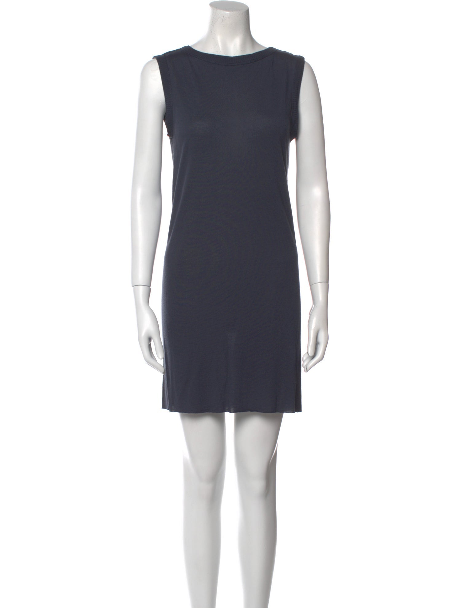 Rick Owens Bateau Neckline Mini Dress