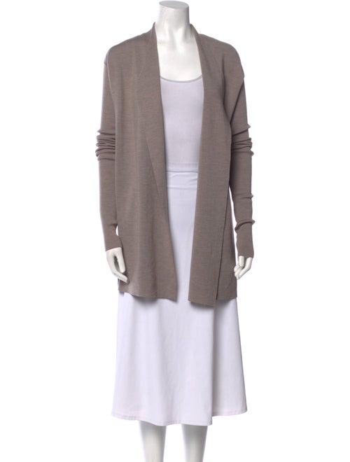 Rick Owens Virgin Wool Open Front Sweater