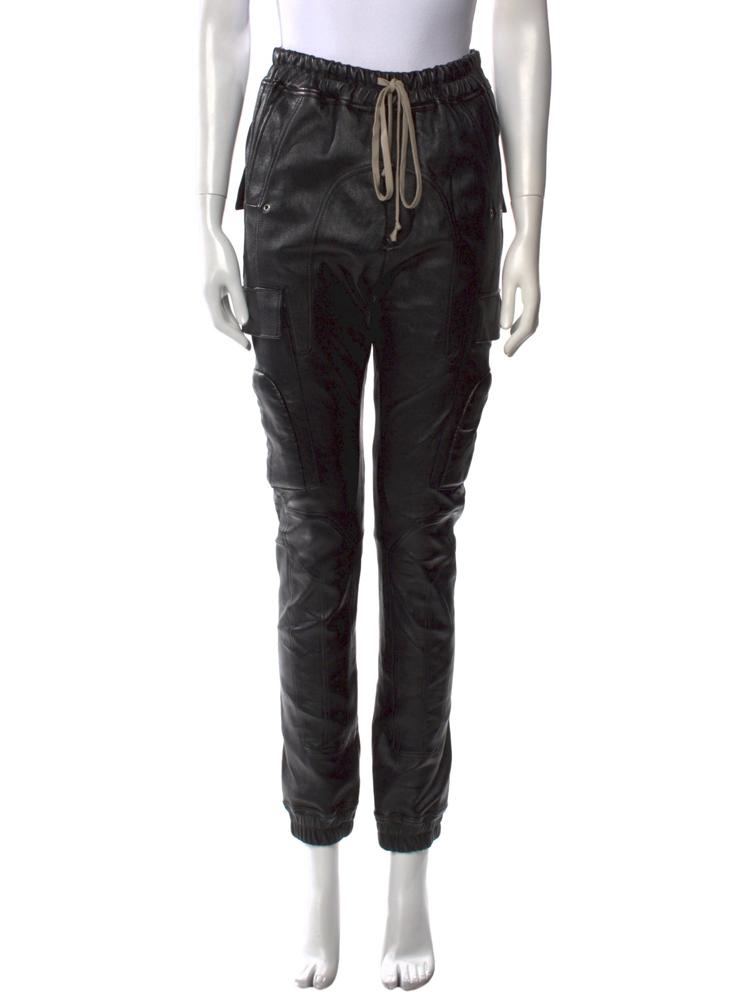 Rick Owens Leather Skinny Leg Pants w/ Tags