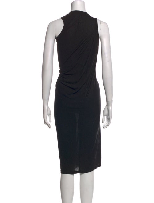 Rick Owens Crew Neck Midi Length Dress