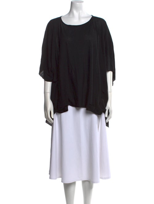 Rick Owens Drkshdw Bateau Neckline Three-Quarter Sleeve Blouse