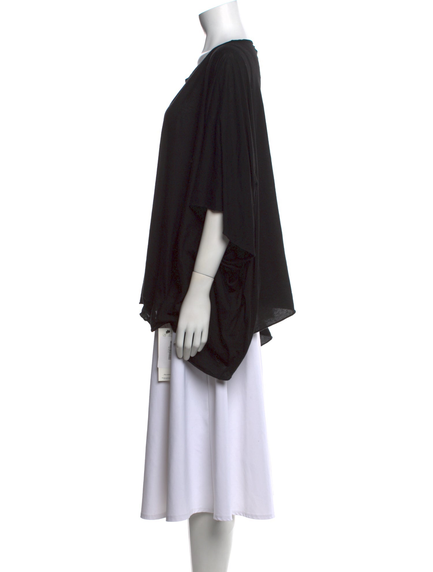 Rick Owens Drkshdw Bateau Neckline Three-Quarter Sleeve Blouse