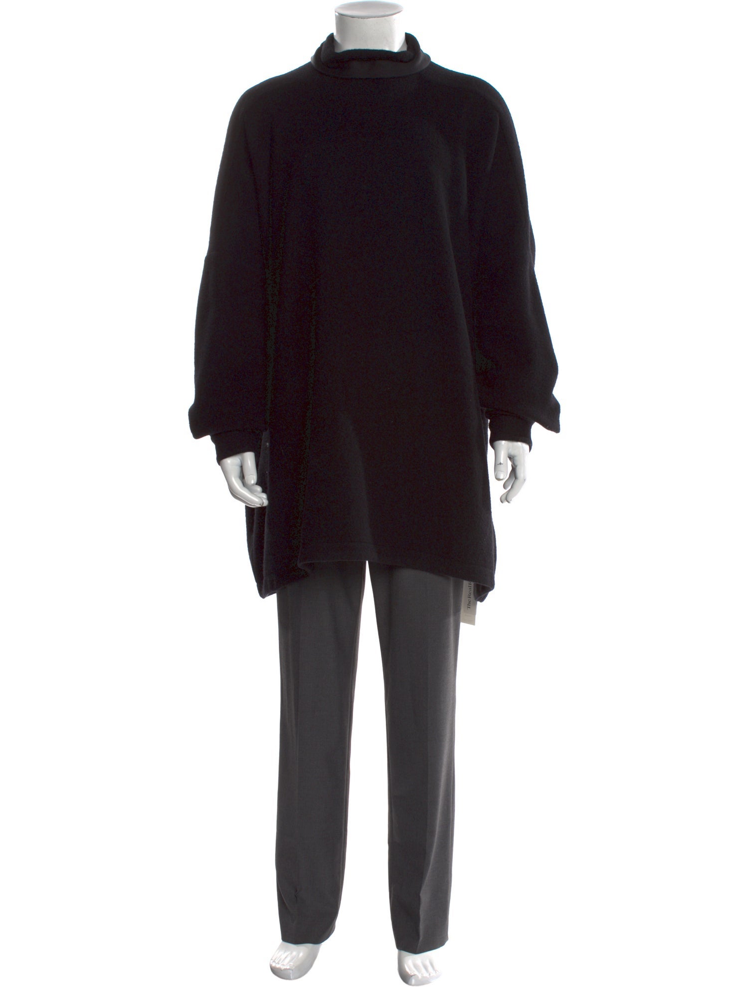Rick Owens Virgin Wool Mock Neck Pullover