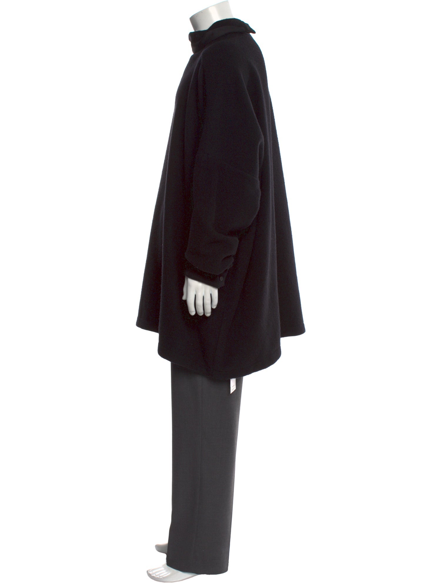 Rick Owens Virgin Wool Mock Neck Pullover