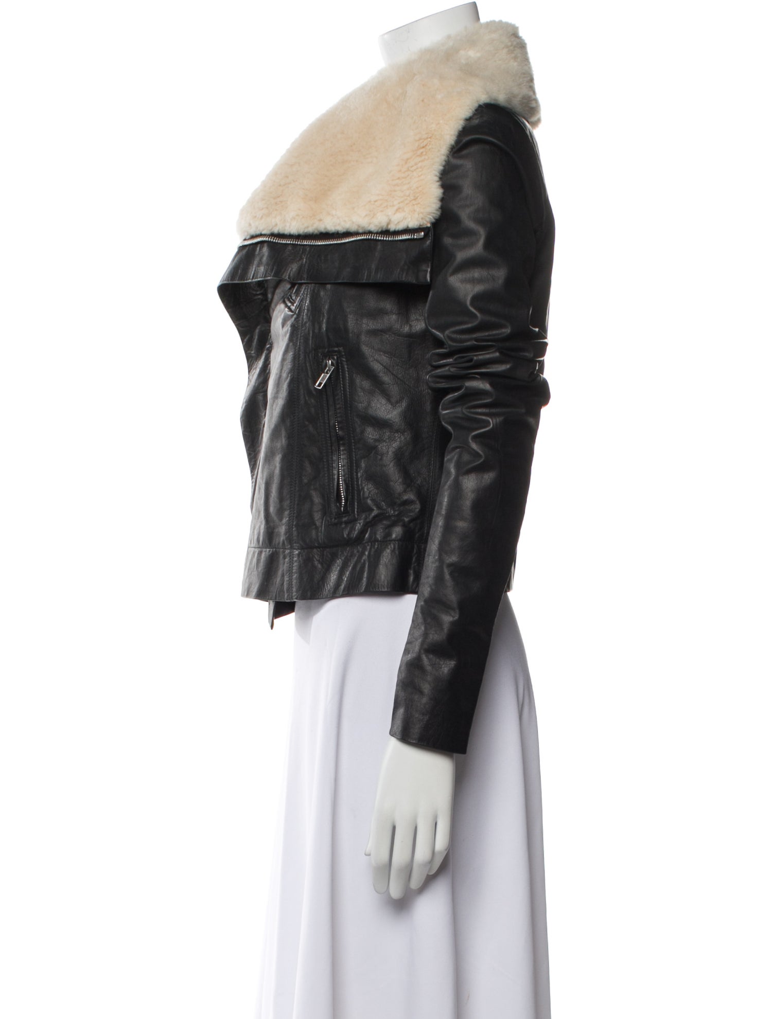 Rick Owens Leather Biker Jacket