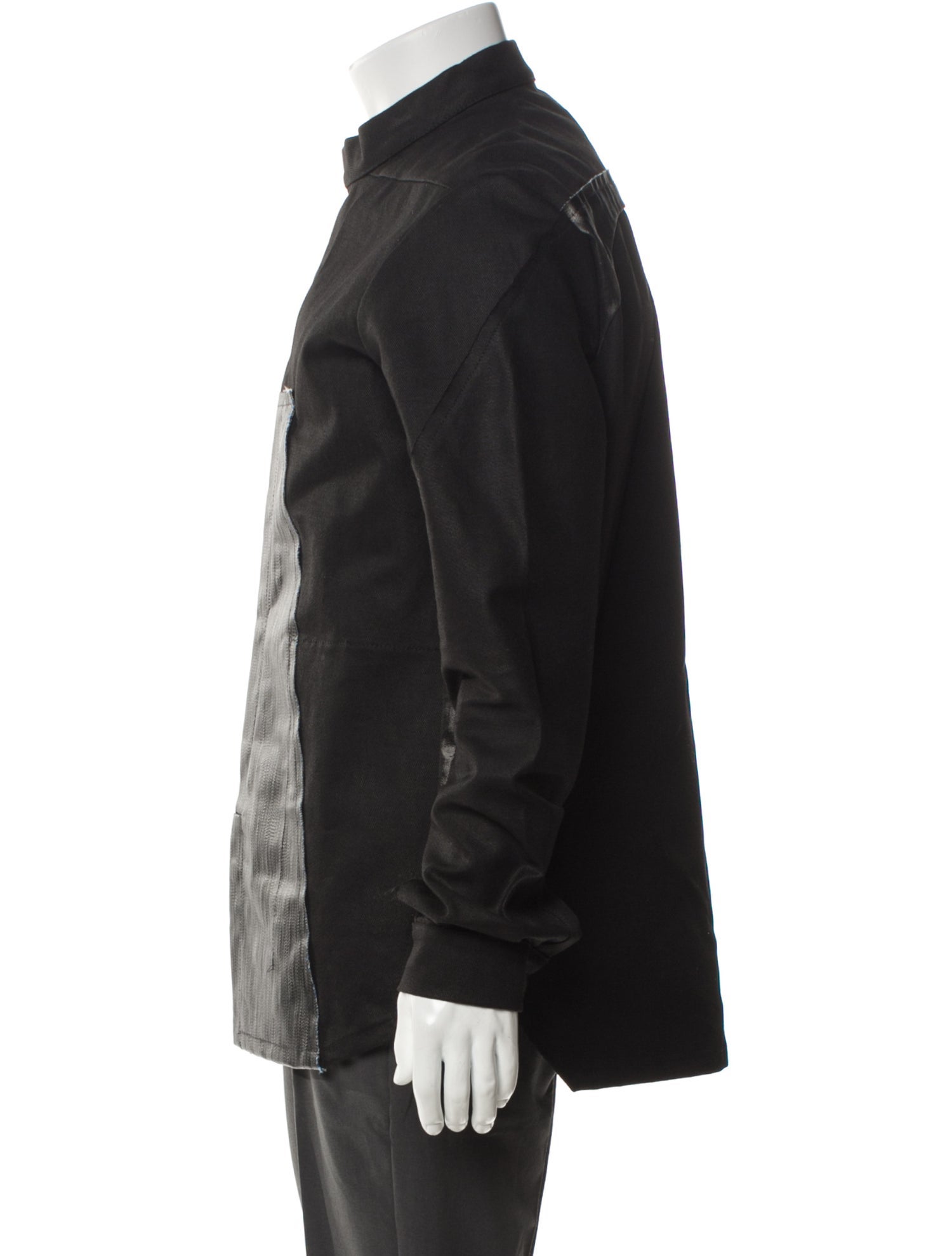 Rick Owens 2023 'EDFU' Splintered Outershirt Utility Jacket