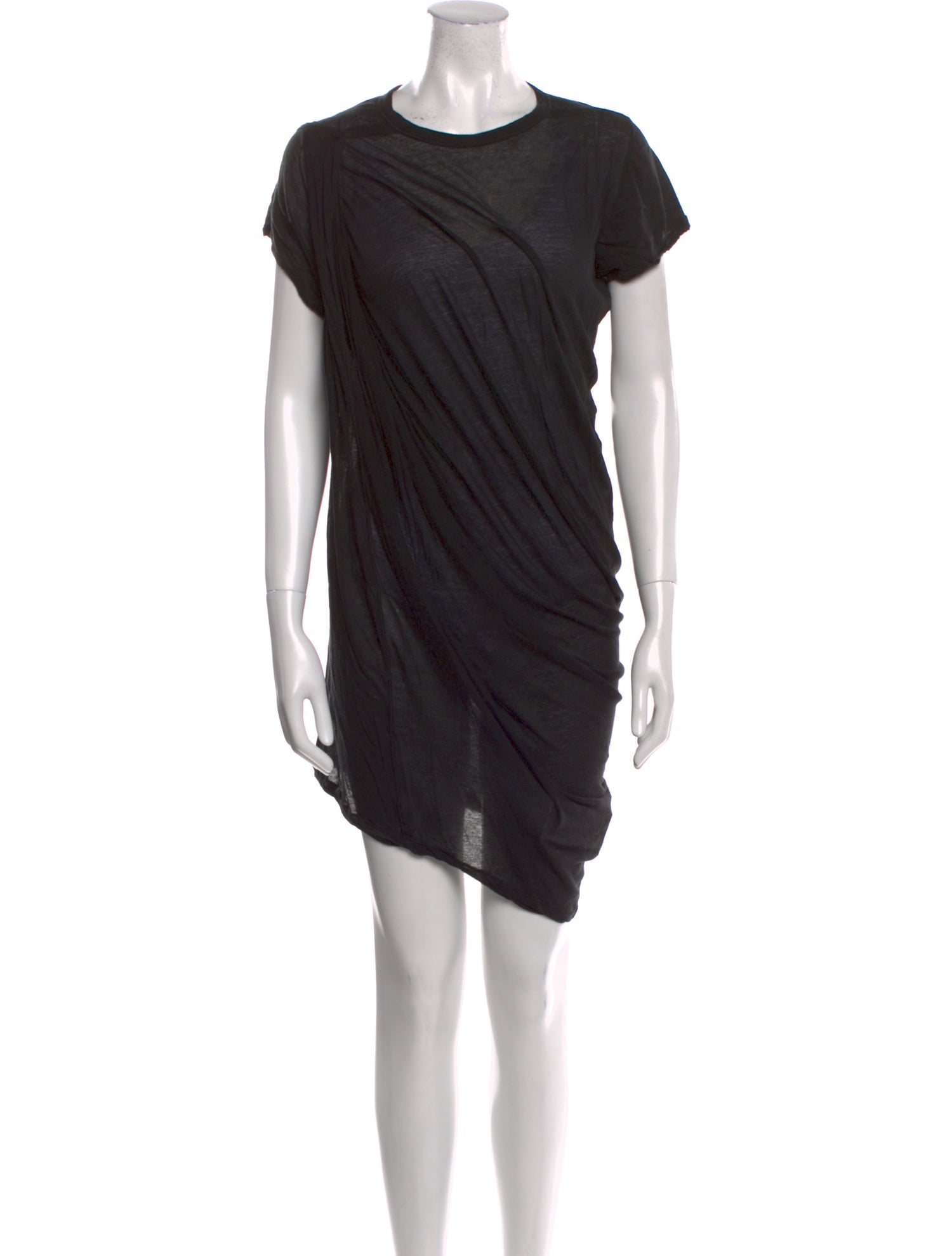 Rick Owens Crew Neck Mini Dress