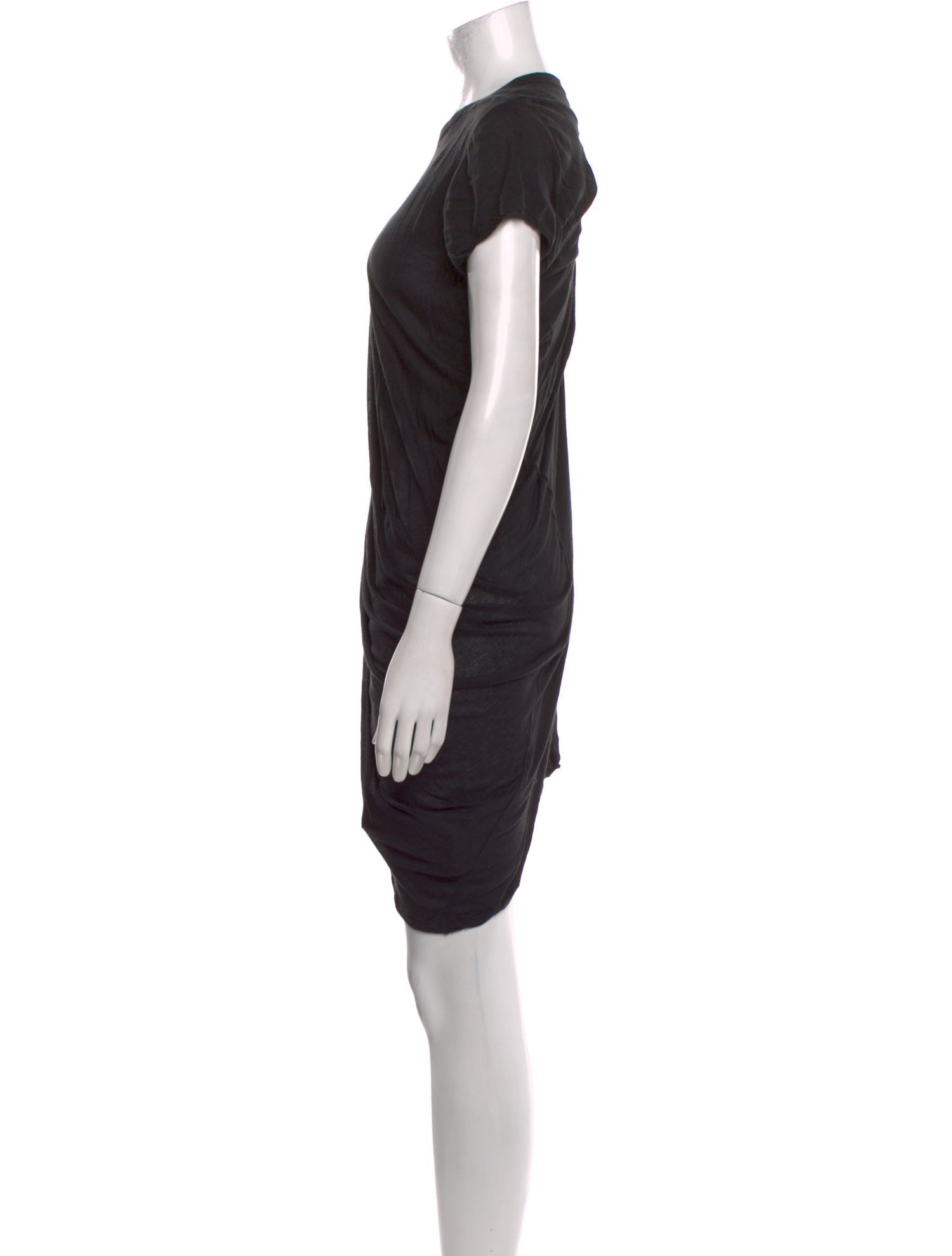 Rick Owens Crew Neck Mini Dress