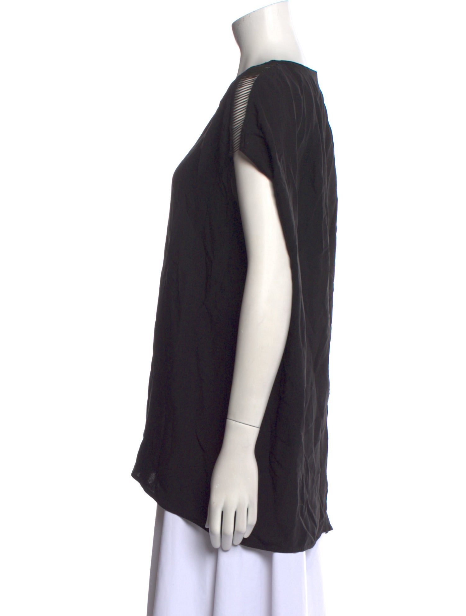 Rick Owens V-Neck Short Sleeve Top