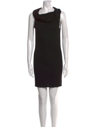 Rick Owens Cowl Neck Mini Dress
