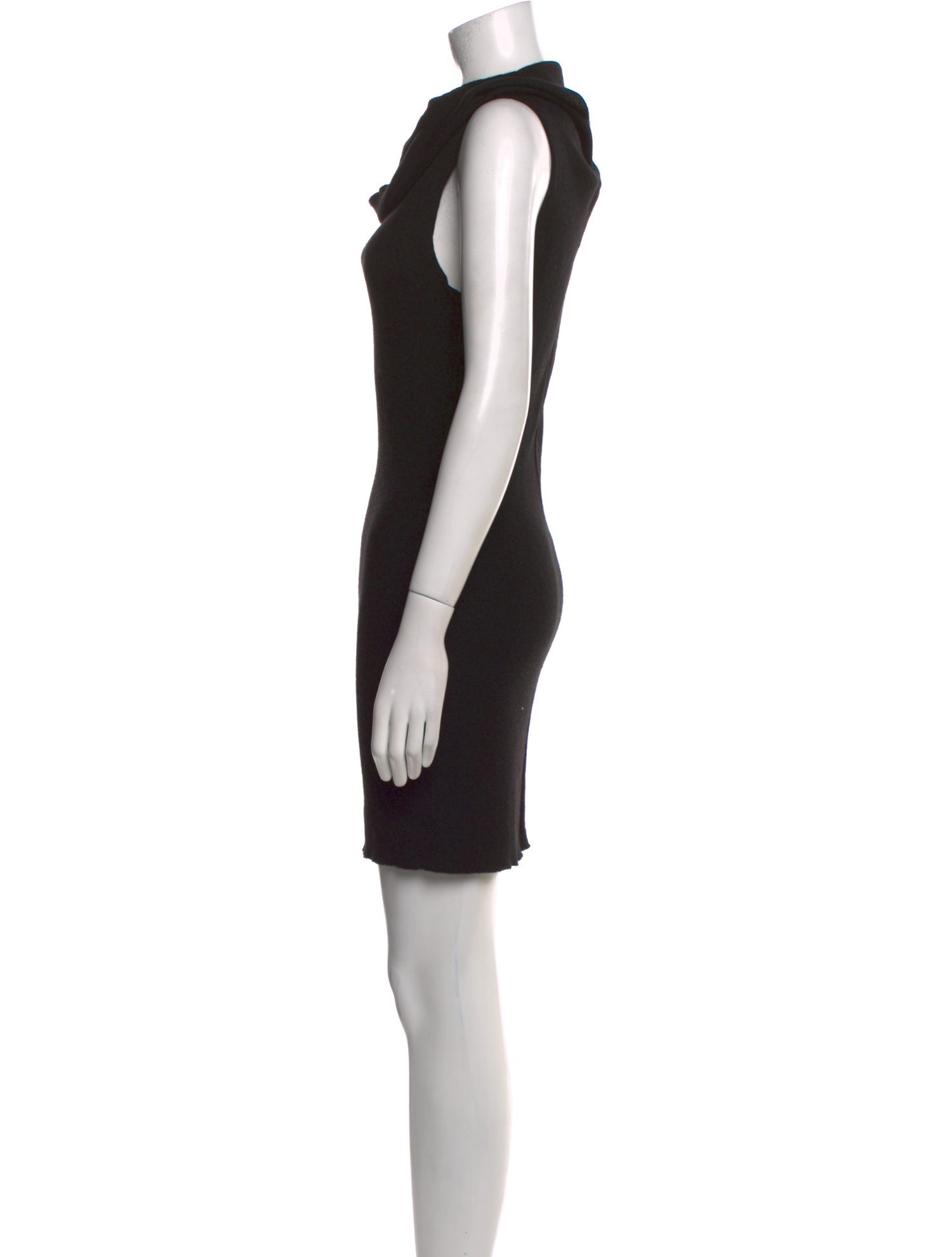 Rick Owens Cowl Neck Mini Dress