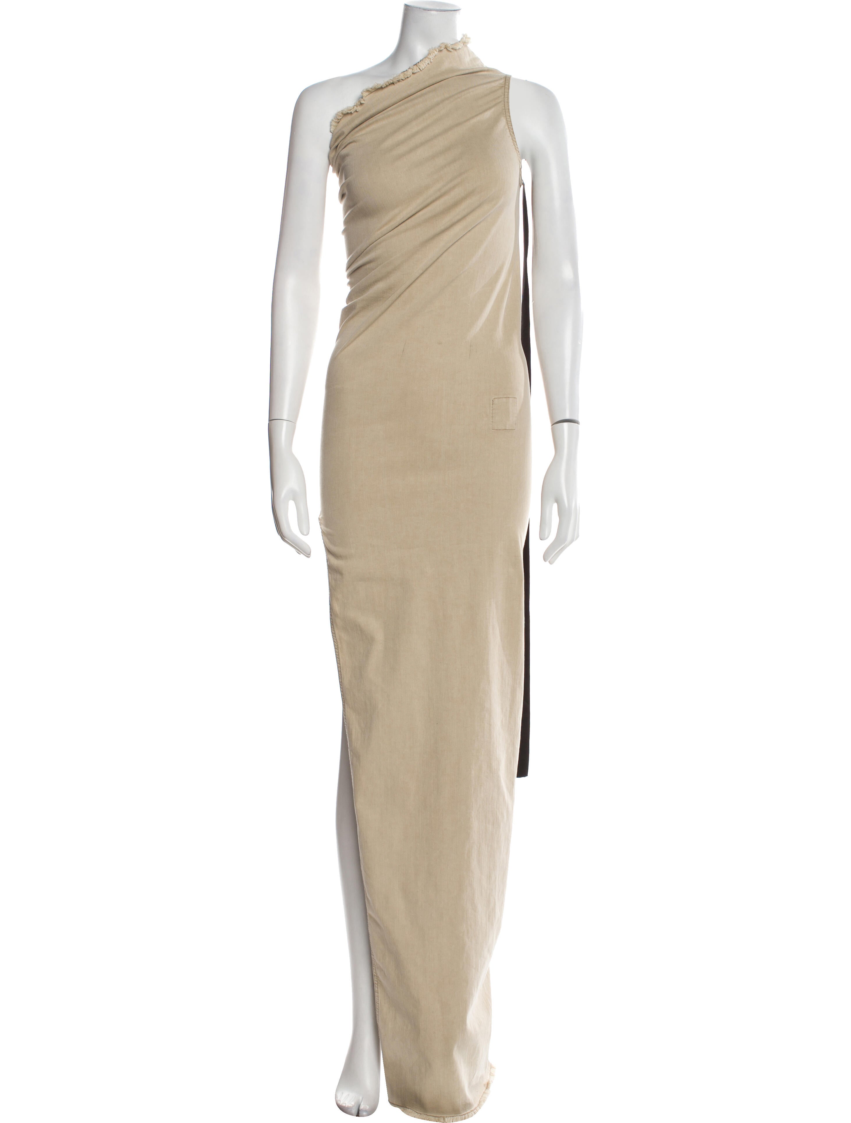 Rick Owens One-Shoulder Long Dress