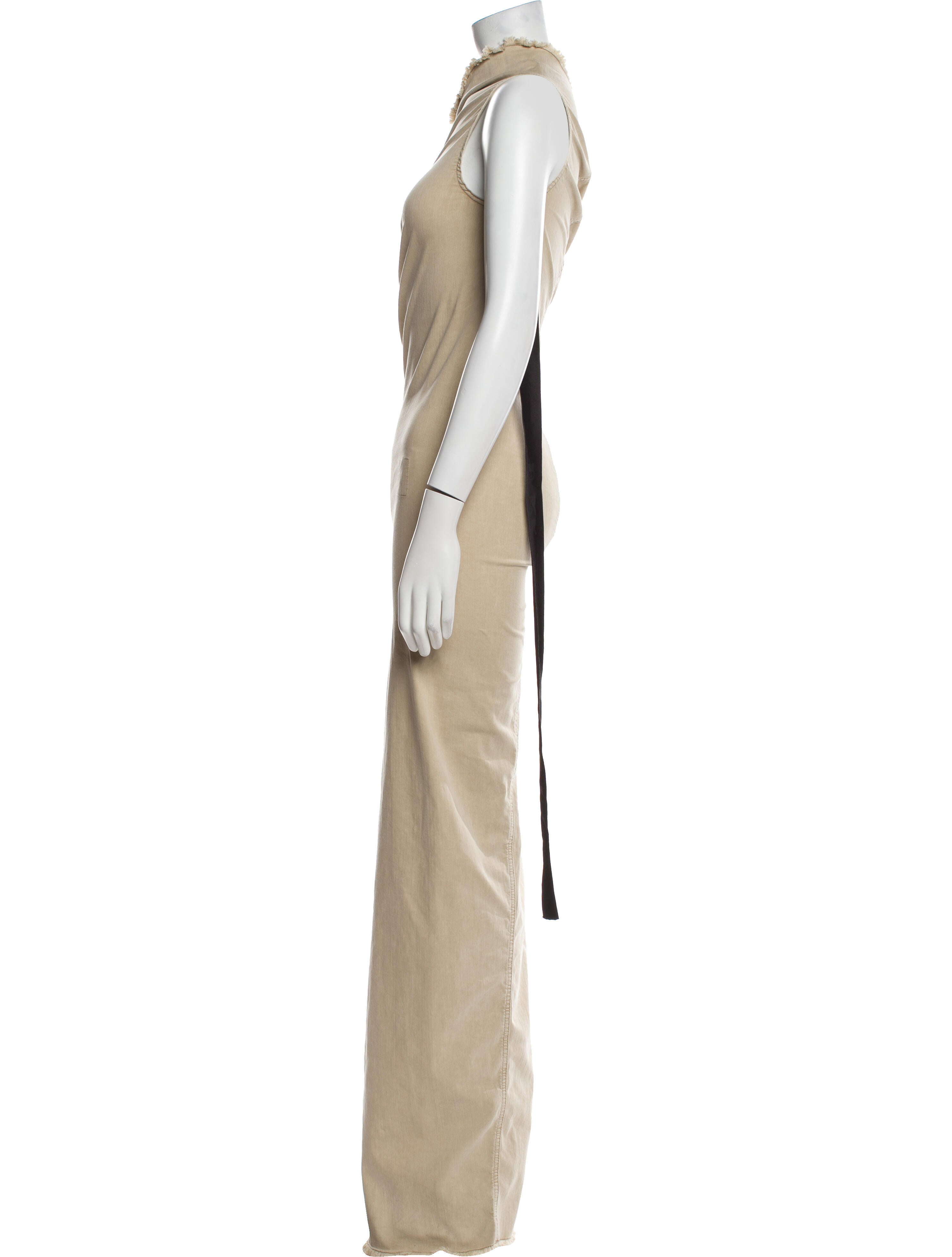 Rick Owens One-Shoulder Long Dress