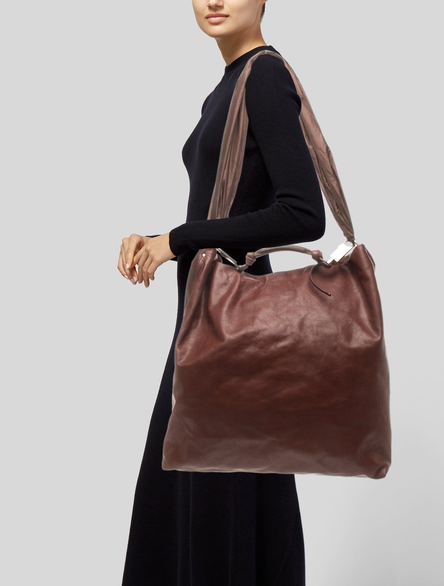 Rick Owens Leather Hobo