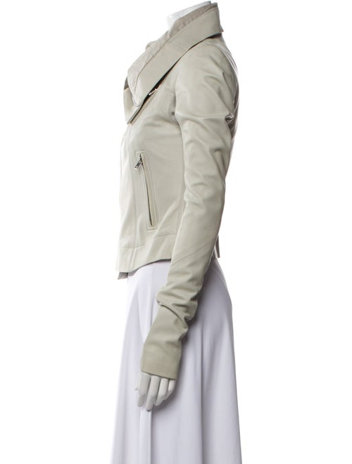 Rick Owens 2019 'Babel' High Neck Biker Biker Jacket