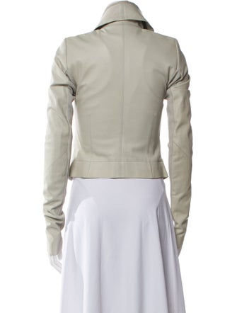 Rick Owens 2019 'Babel' High Neck Biker Biker Jacket