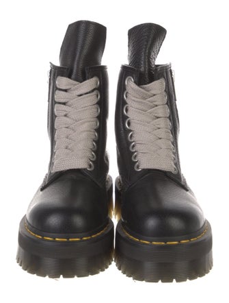 Rick Owens x Dr. Martens Leather Combat Boots