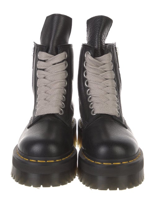Rick Owens x Dr. Martens Leather Combat Boots