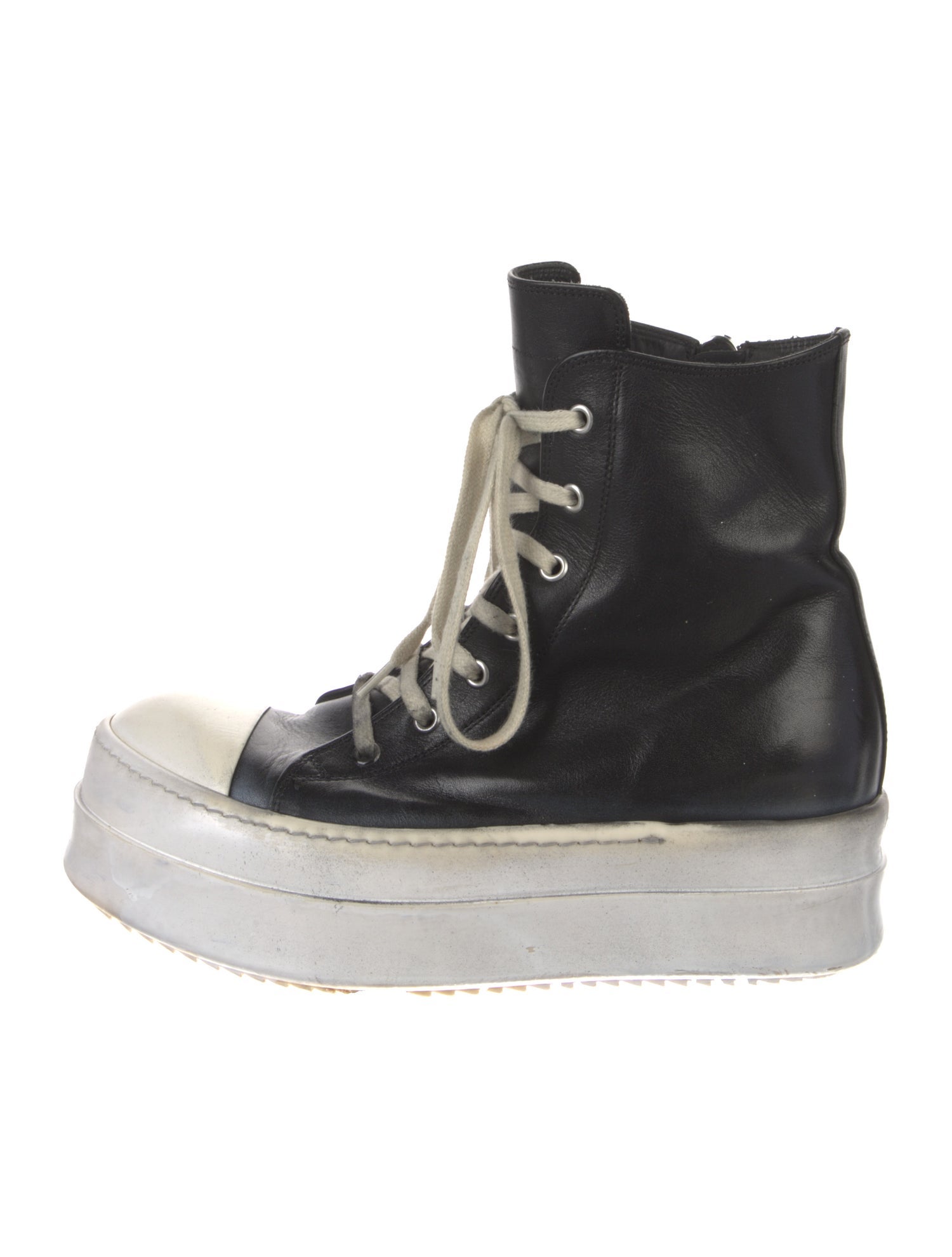 Rick Owens Leather Chunky Sneakers