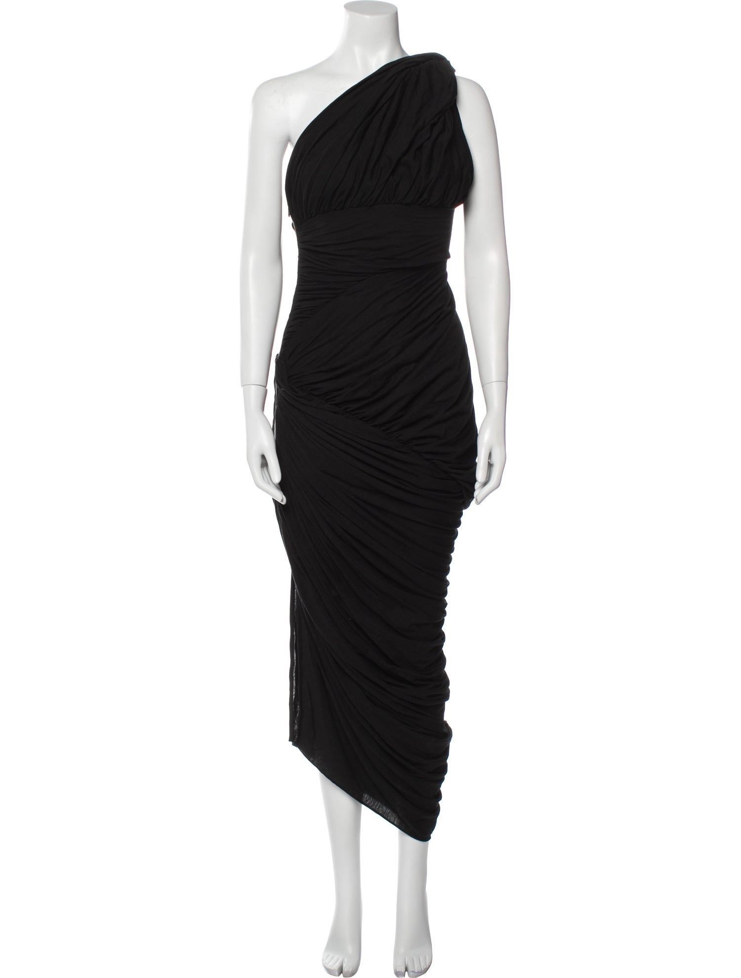 Rick Owens One-Shoulder Long Dress