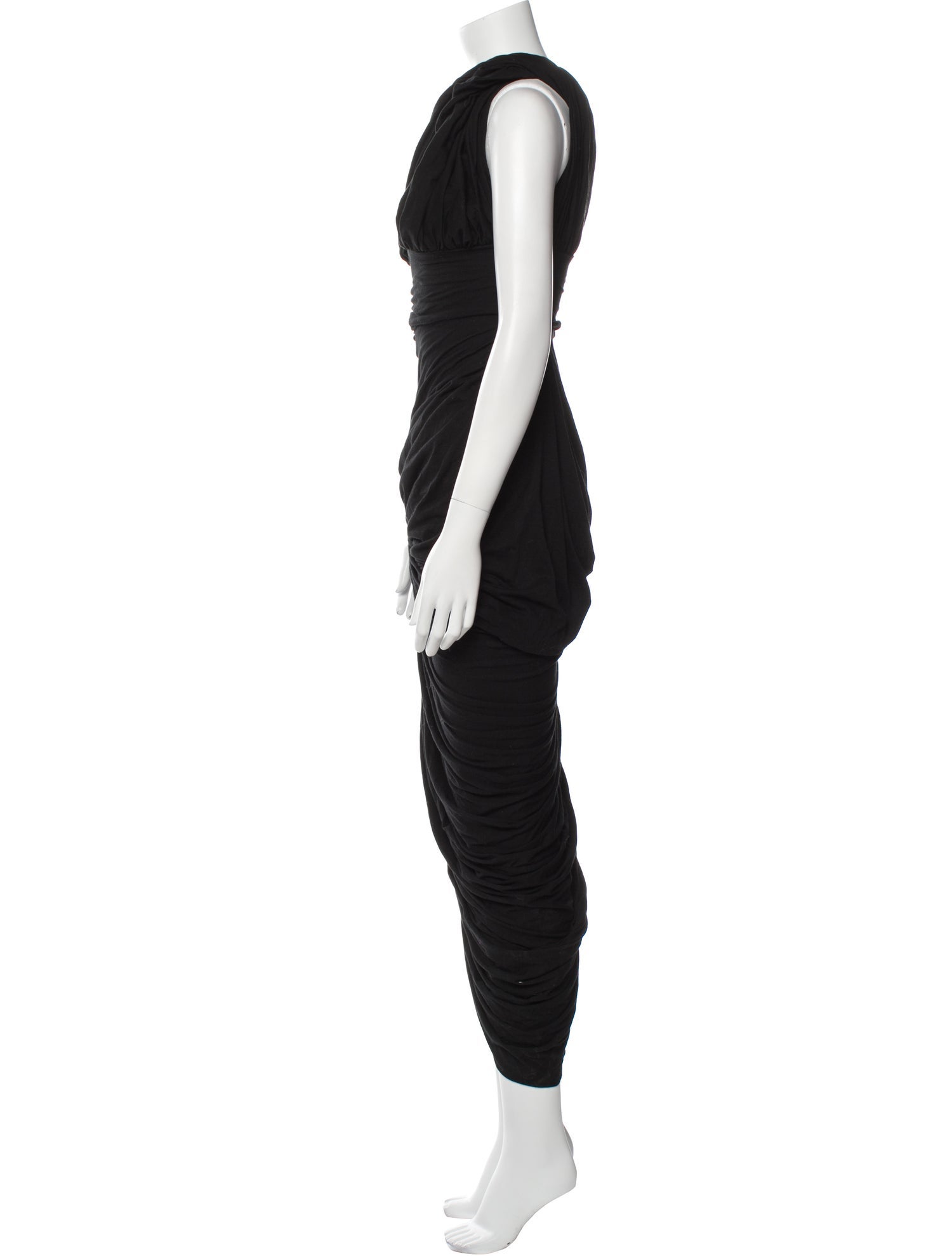 Rick Owens One-Shoulder Long Dress