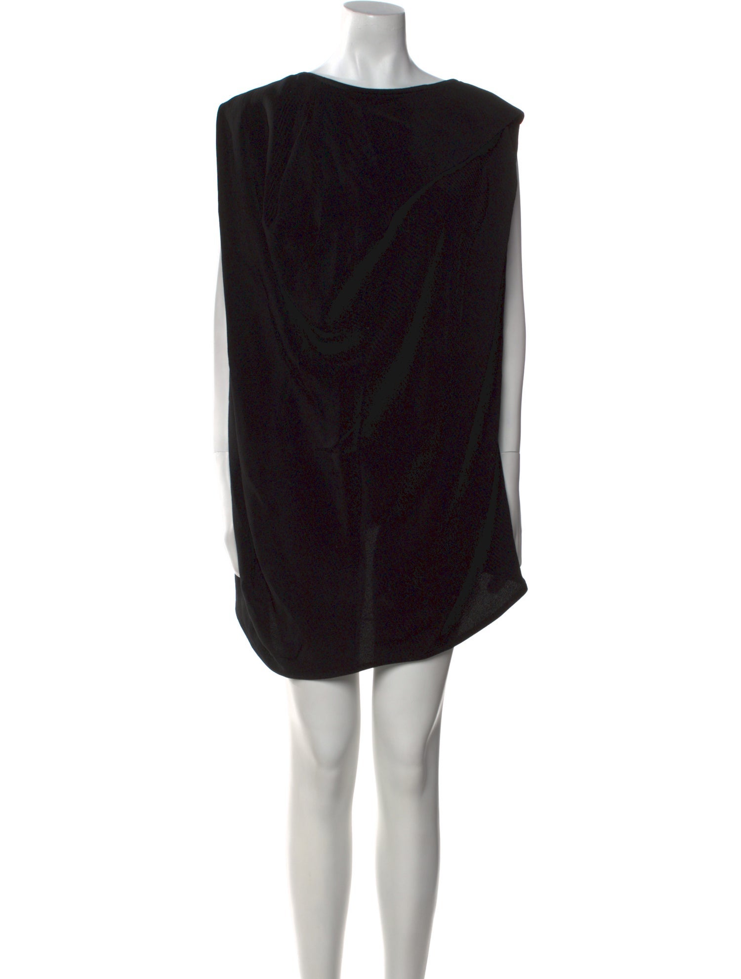 Rick Owens Bateau Neckline Mini Dress