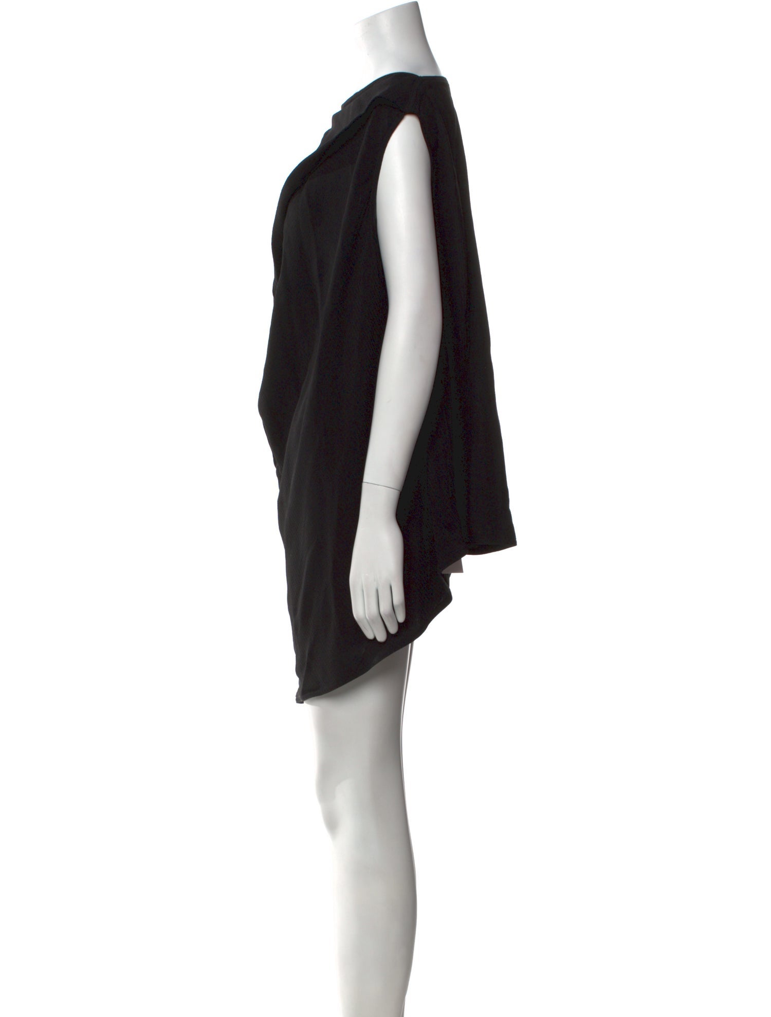 Rick Owens Bateau Neckline Mini Dress