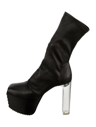 Rick Owens Leather Sock Boots