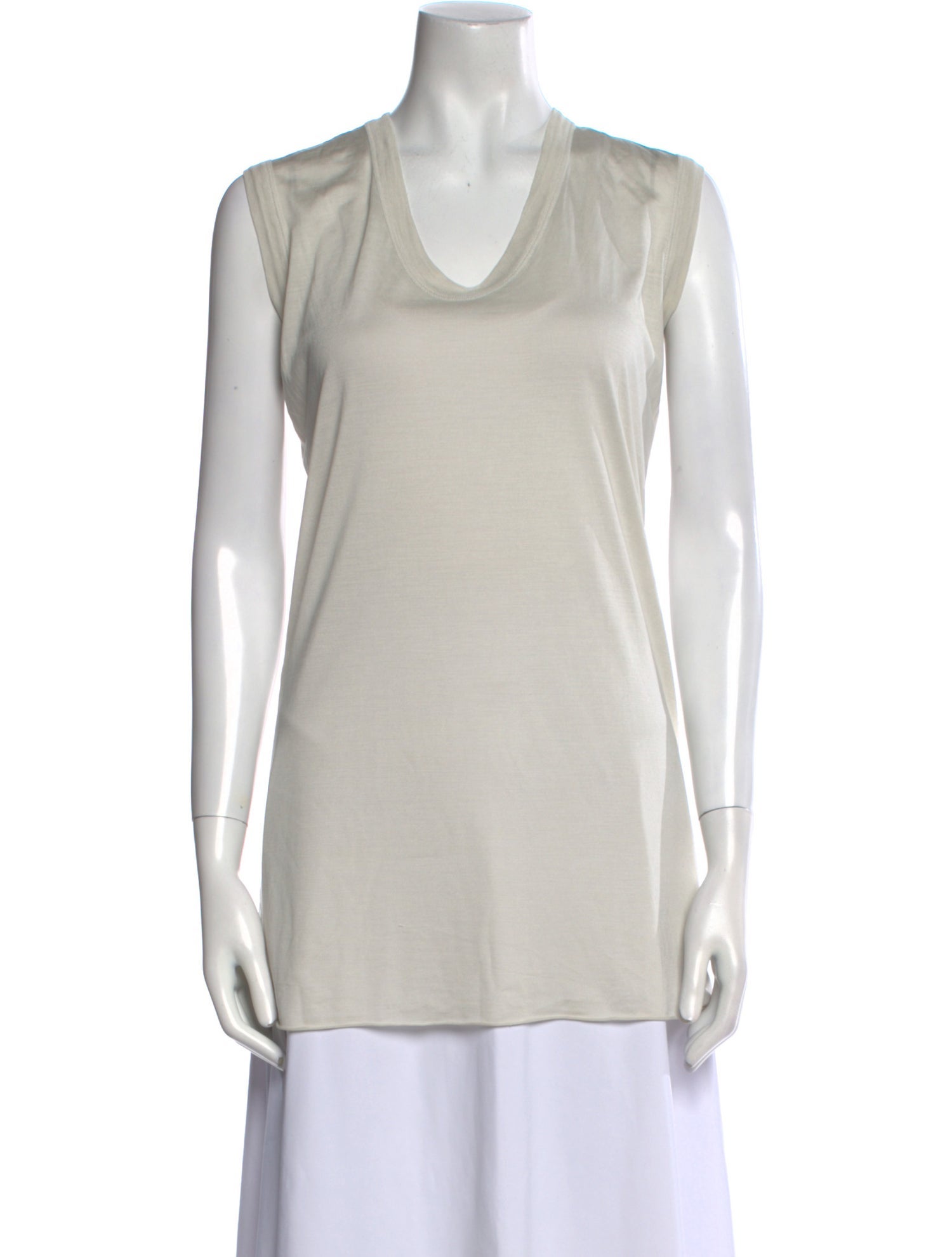 Rick Owens Silk Cowl Neck Top