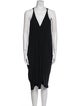 Rick Owens Plunge Neckline Long Dress