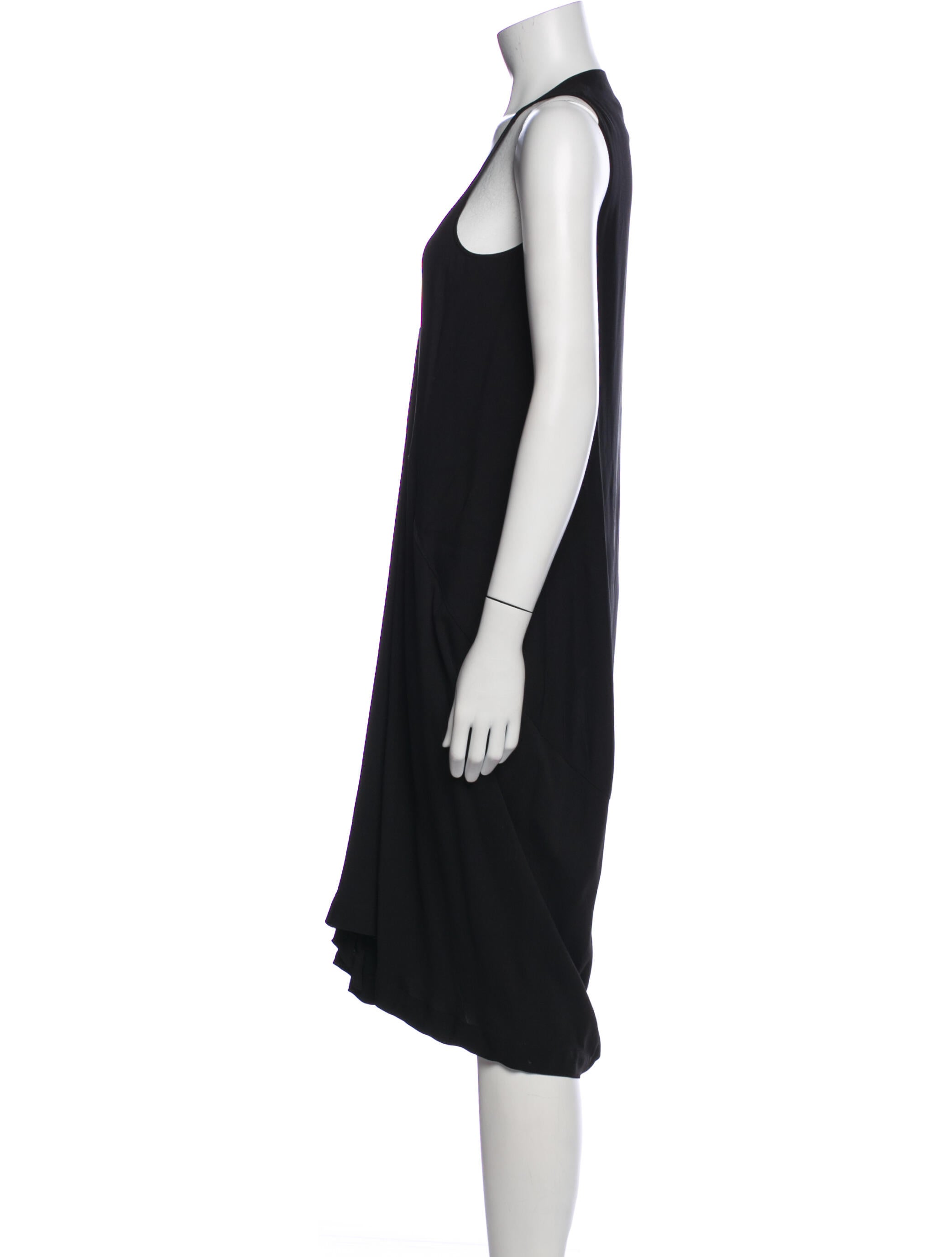 Rick Owens Plunge Neckline Long Dress