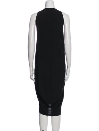 Rick Owens Plunge Neckline Long Dress