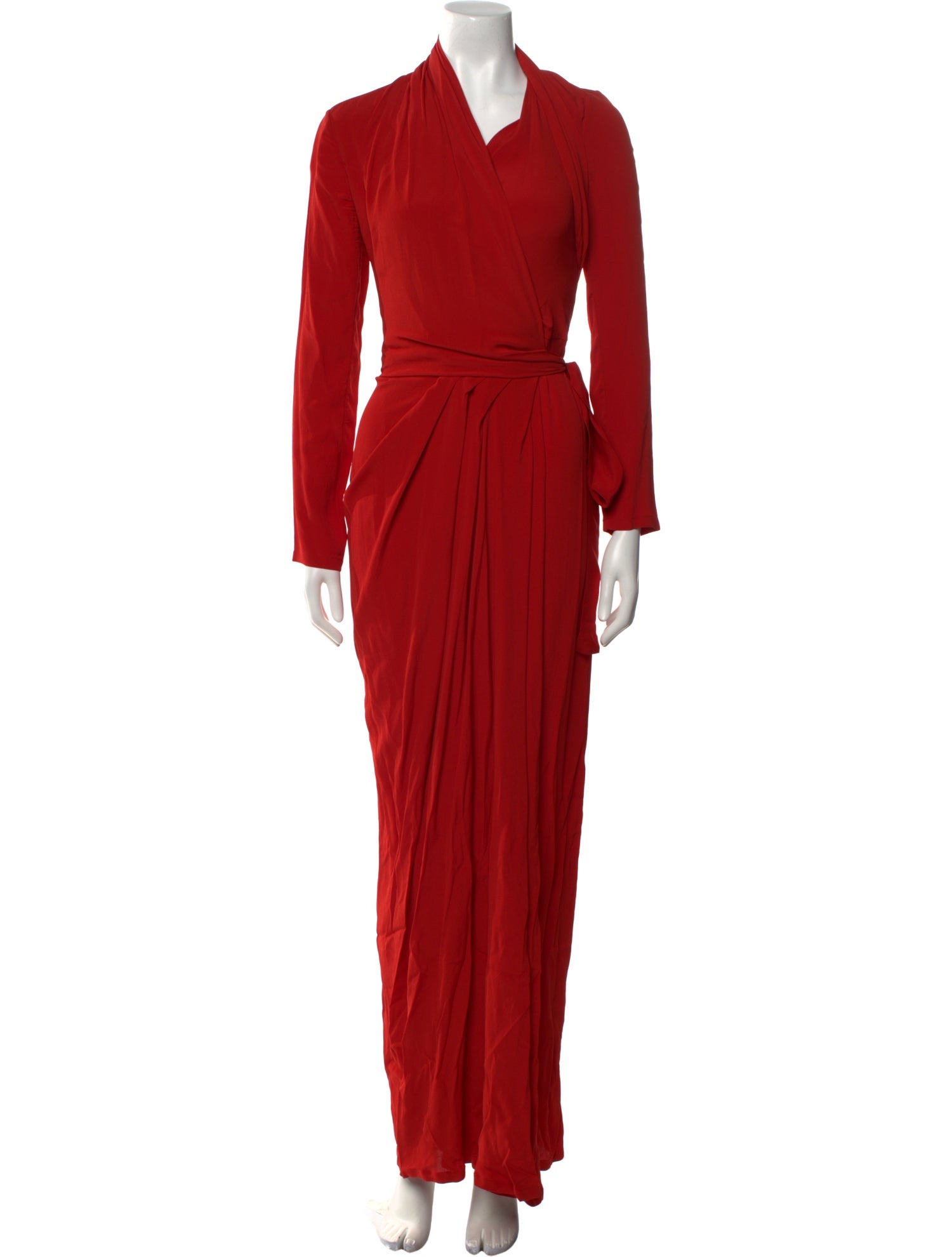 Rick Owens V-Neck Long Dress