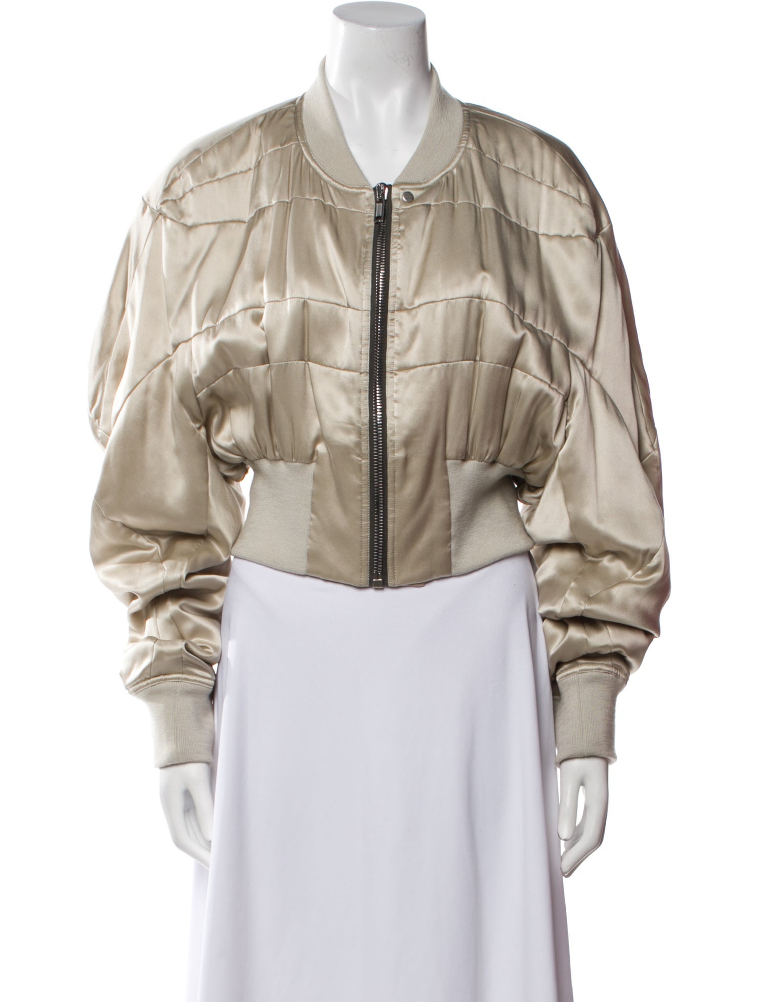 Rick Owens 2023 'EDFU' Girdered Flight Bomber Jacket